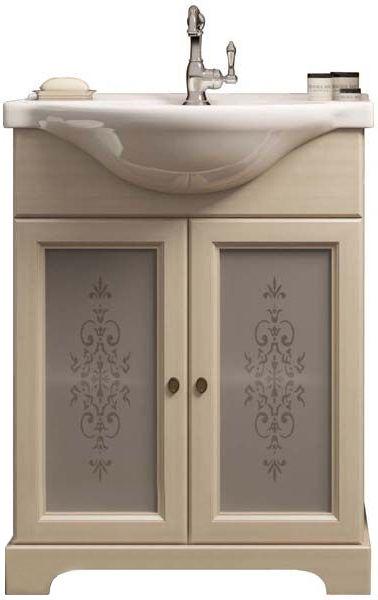 Тумба напольная Кама 65, 655x880x470мм, БЕЗ раковины Mia 65, цвет слон.кость ХХ