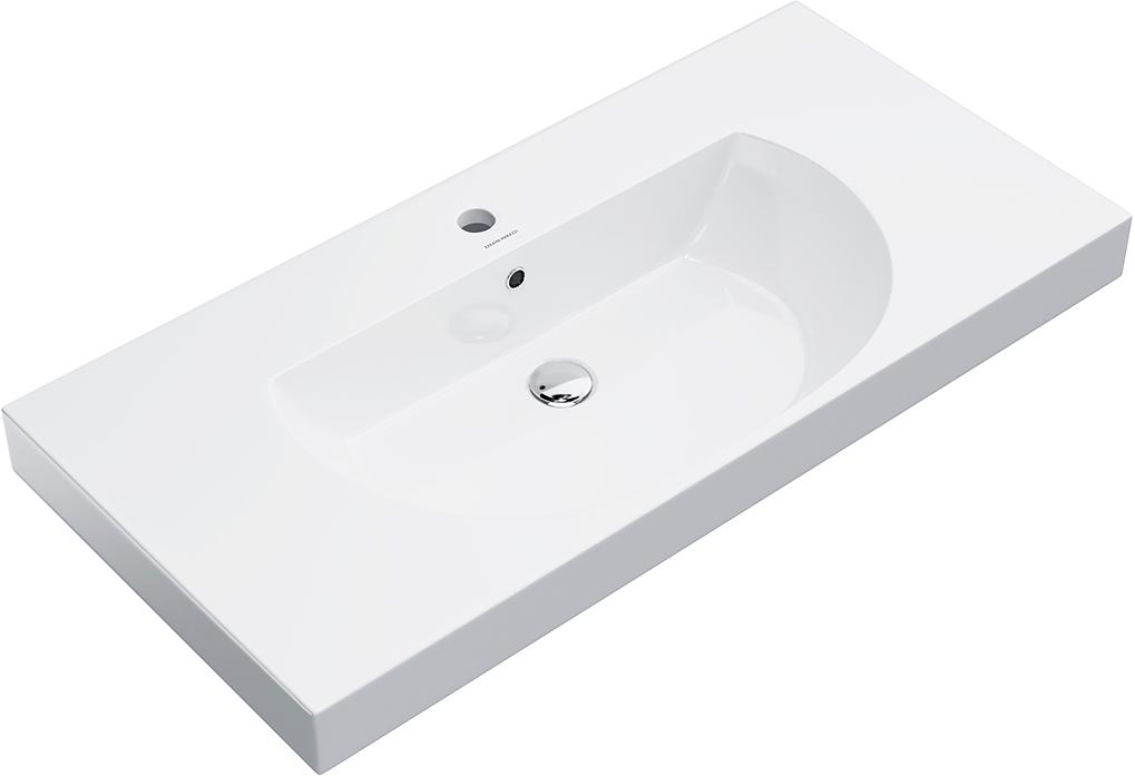 Раковина мебельная 100 см, для тумбы "BUONGIORNO" и "CANALETTO", цвет белый