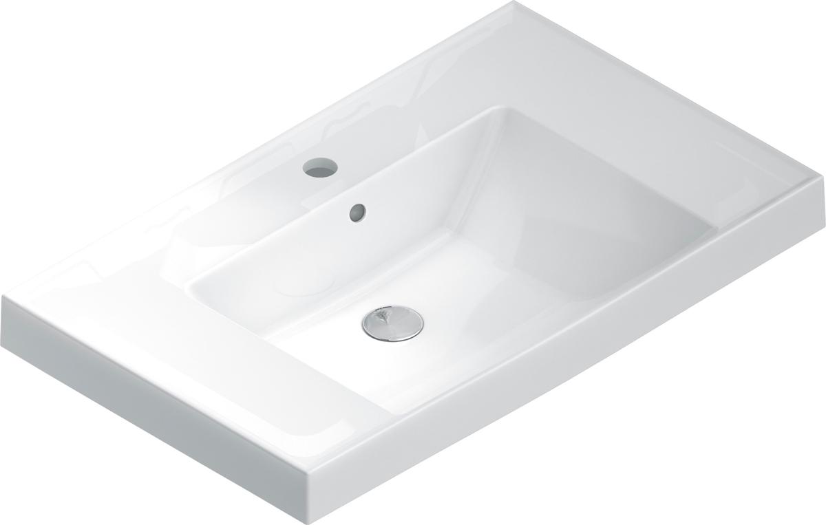 Раковина мебельная 80 см, для тумбы "Cubo"