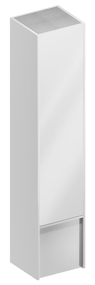 Пенал MODULA  подвесной 170 см с дверцей и ящиком, цвет белый