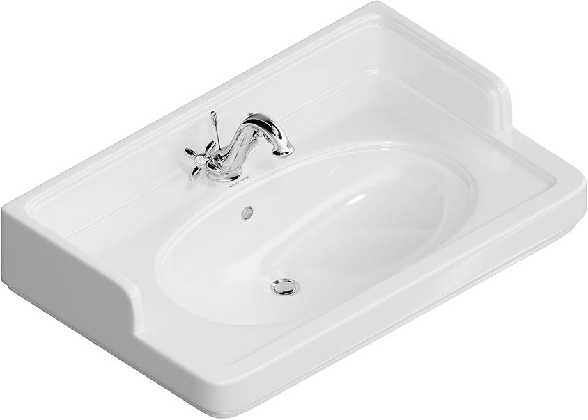 Раковина мебельная/подвесная 80 см, "Pompei", цвет белый