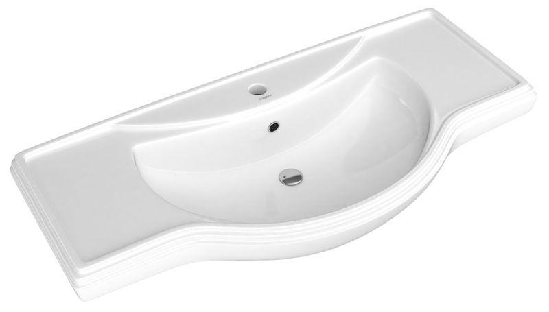 Раковина Кировит- Классик 105 для тумбы Риспекто, Борджи, белая (БЕЗ ТУМБЫ НЕ ПРОДАЕТСЯ!) ZZ