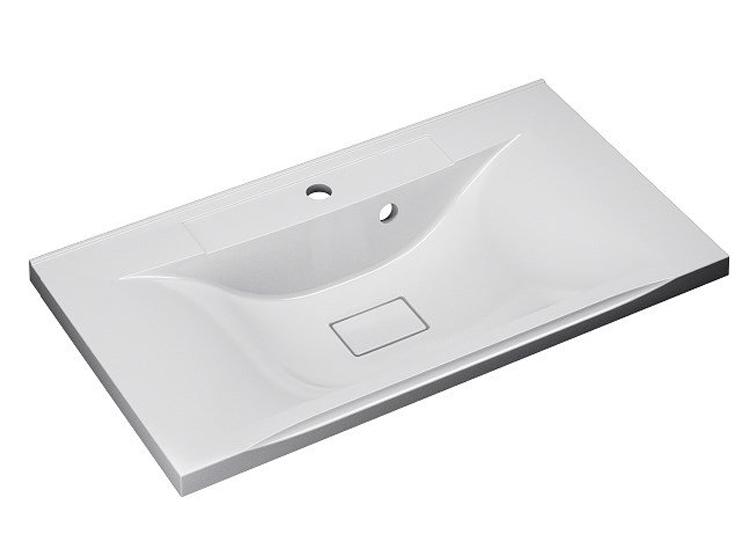 Раковина Прима 80 для тумбы Карат, Атланта, Даллас, Оникс белая (БЕЗ ТУМБЫ НЕ ПРОДАЕТСЯ!) XX