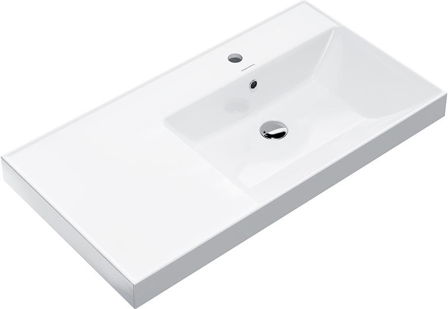 Раковина мебельная 90 см, правая, для тумбы "Cubo"