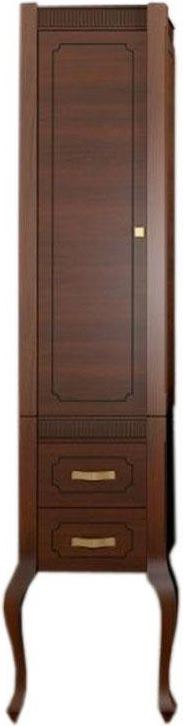 Пенал Фреско напольный 395*1960*322 мм, левый, цвет орех ZZ