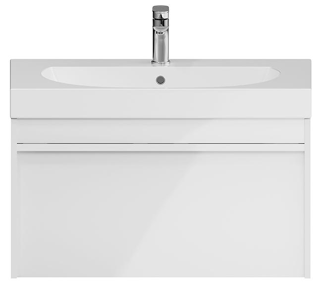 Тумба MODULA  подвесная 80 см с 1 выдвиж.ящиком и 1 органайзером, цвет белый ZZ