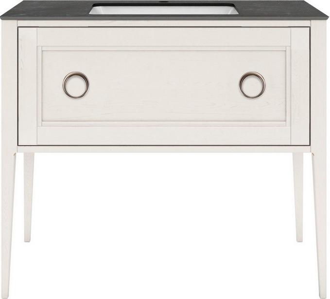 Тумба напольная "Plaza" Classic NEO - 100 см, с 1 выдвижной ящик, БЕЗ столешницы и встраиваемой раковины, цв. белый ZZ