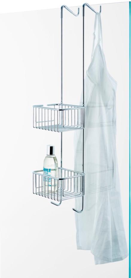 Корзина 15x12x70см для душа, подвесная, (цв.хром) ZZ