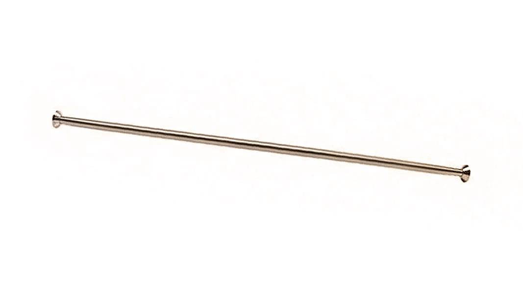 Карниз ПРЯМОЙ для шторы, для ванны Leda 170х75см, кольца 12шт. в компл., (цв.БРОНЗА), Thermolux ZZ