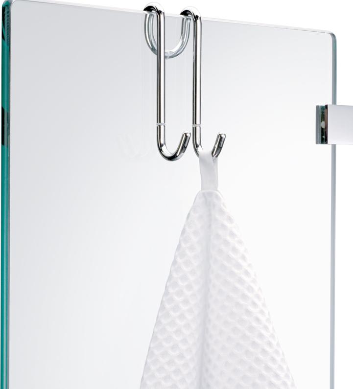 Крючок двойной на стекло в душевую, (цв.хром), Decor Walther ZZ