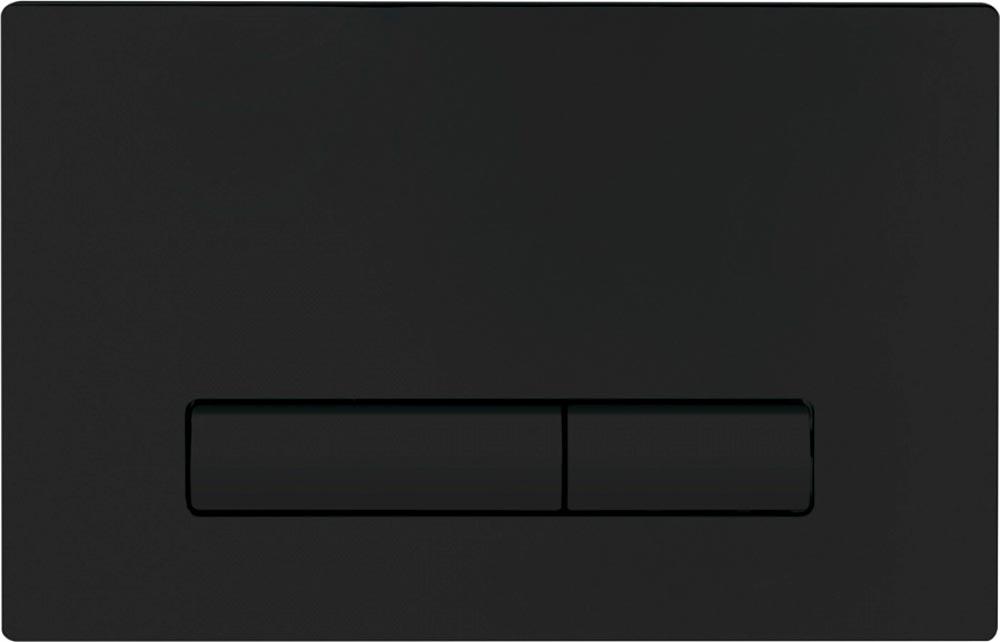 Кнопка двойного смыва для инсталляции подвесного унитаза, (цв.черный матовый), BelBagno Genova ZZ