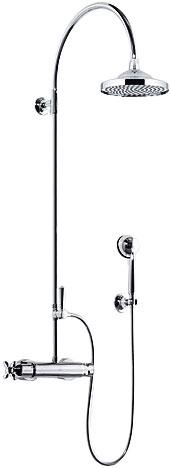 Душ.гарнитур: термостатич. смеситель, лейка верхняя, лейка ручная, шланг, держатель, Dorn Bracht ZZ