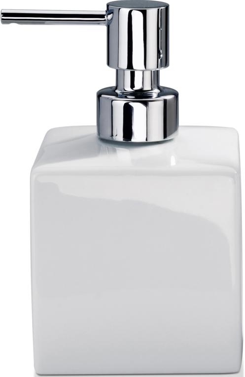 Дозатор настольный, (цв.хром/белая керамика), DW 525 ZZ