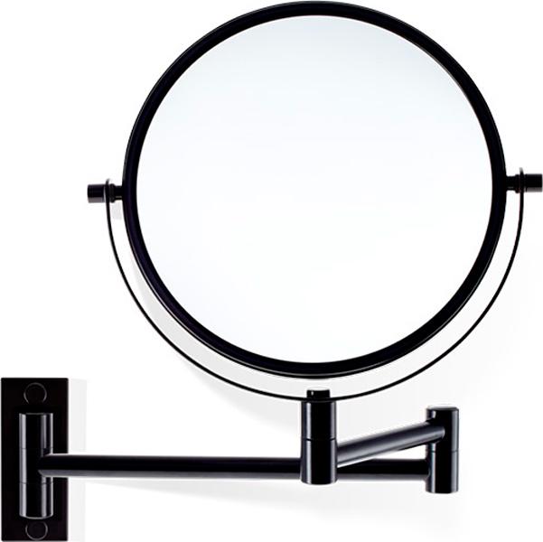 Зеркало косметическое d19см, 5 кратн. увелич., на выдвижном кронштейне, (цв.черный матовый), Decor Walther ZZ