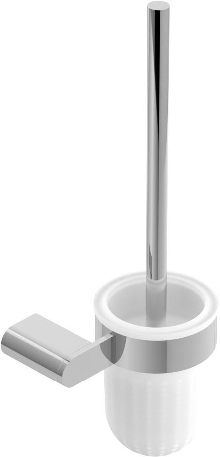 Ерш для унитаза настенный, (цв.хром / стекло матовое), Stylus ZZ