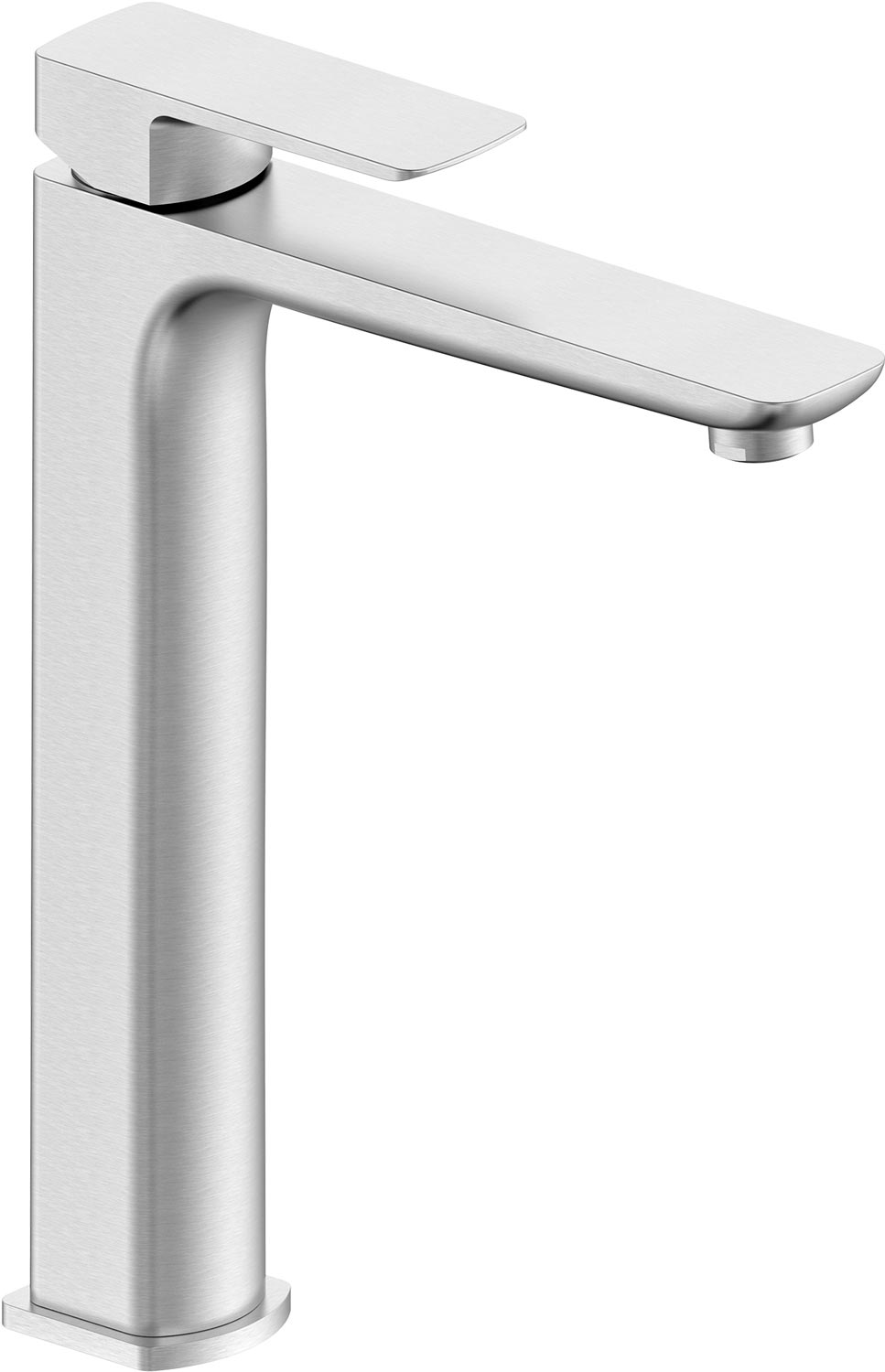 Смеситель для раковины, Высокий, без д/к, (цв.брашированный никель), D-LINE ZZ