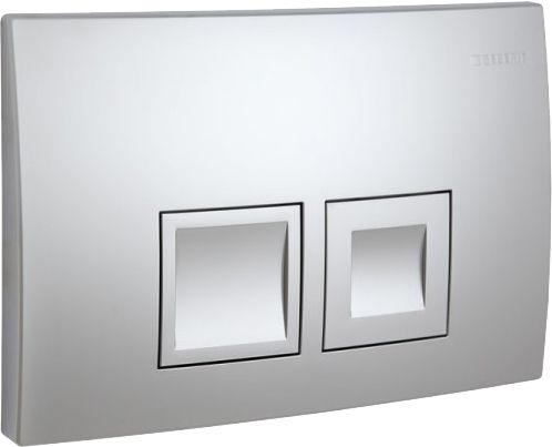 Клавиша двойного смыва "Delta50" для инсталляции арт.458.160.00.1, цвет хром матовый ZZ