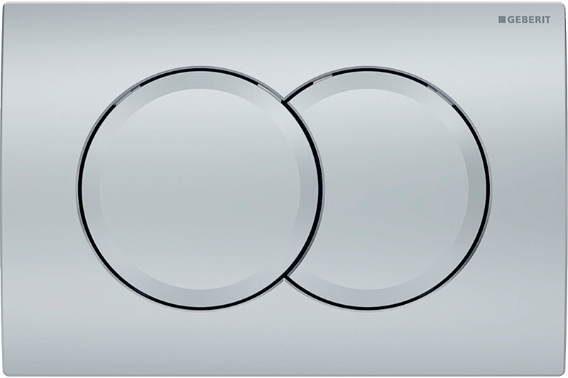 Клавиша двойного смыва монтажного элемента для инсталляции Geberit Delta (хром.мат), Delta 01 ZZ