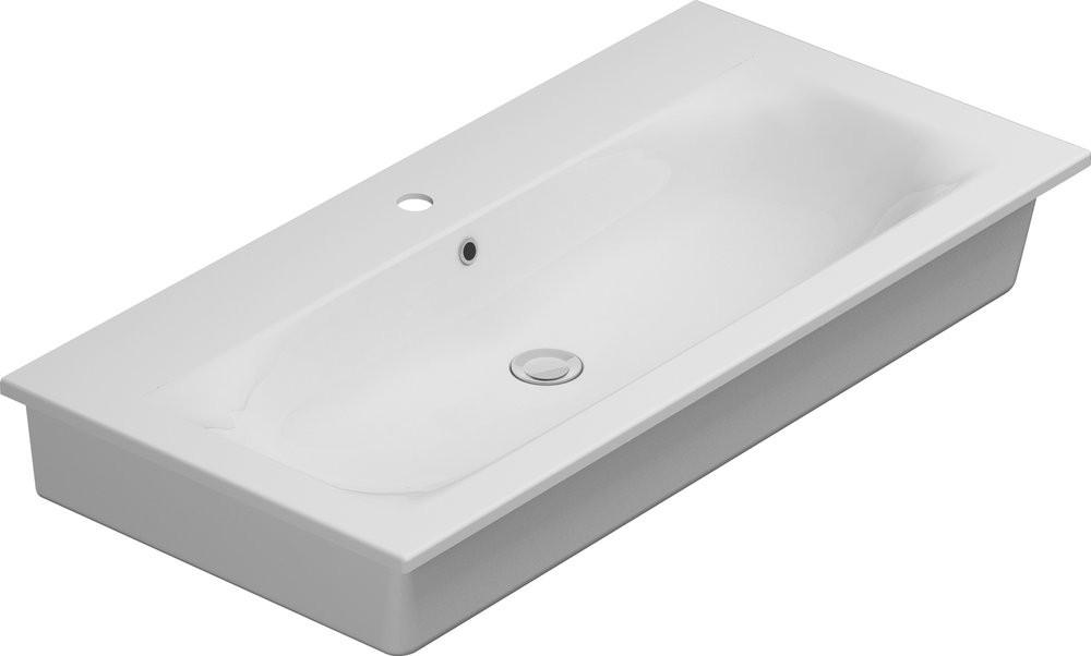 Раковина Spirit 100 см, 2.0 крепеж в комплекте, цвет белый ZZ