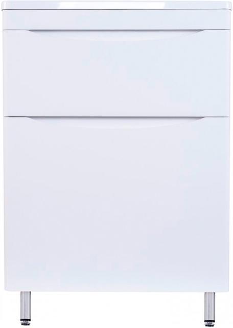 Тумба напольная для комплекта Style Line Бергамо Мини 60 Люкс Plus, БЕЗ раковины арт. СС-00002295, ножки в компл. белая, ZZ