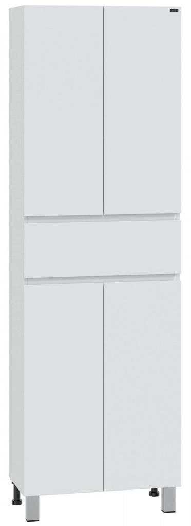 Шкаф-пенал напольный СанТа Марс 60, 60x32x190 см, цв белый ZZ