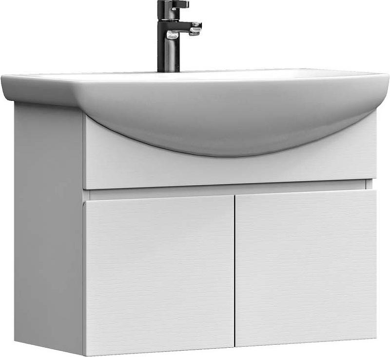 Тумба подвесная Wing 60 см, 2 распашные дверцы, БЕЗ раковины Балтика 1WH110246, цв. белый ZZ