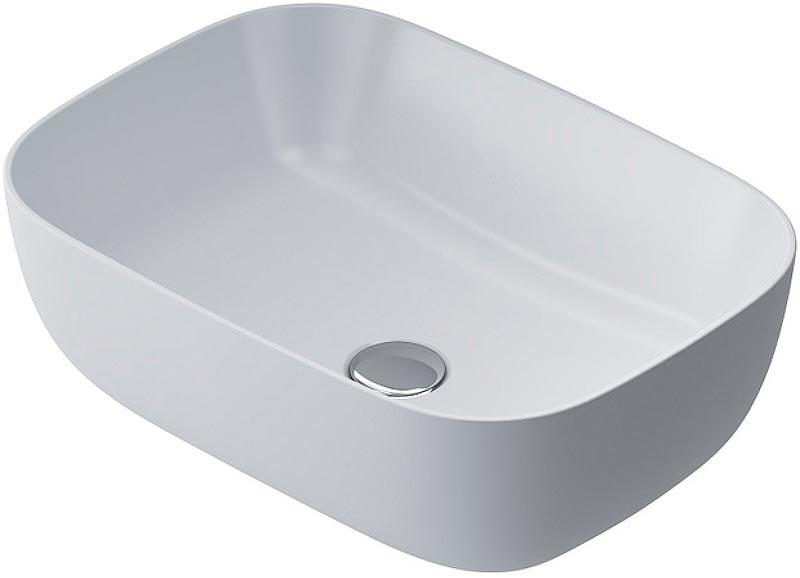 Раковина накладная 45х33 см, цв.белый