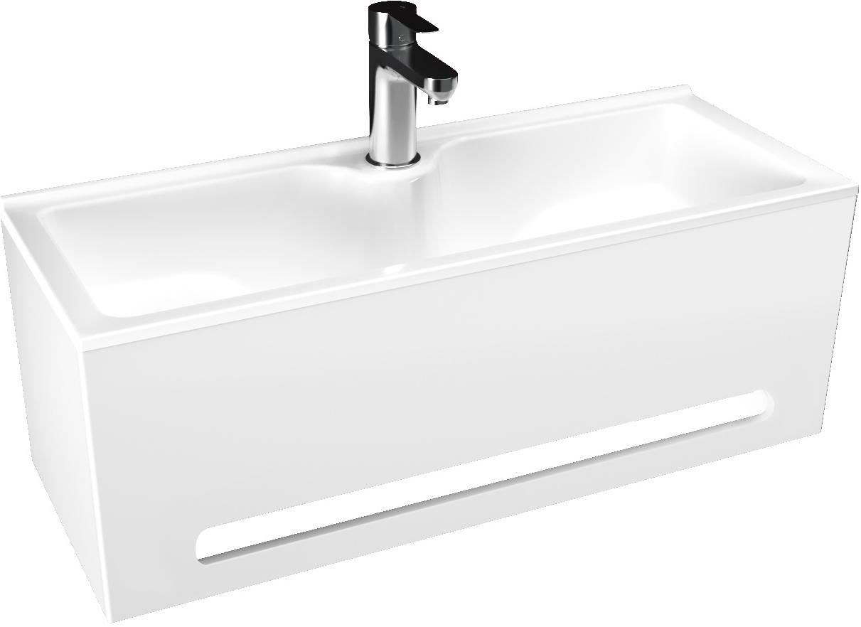 Раковина Tiny S 60 см с полотенцедержателем, цвет белый