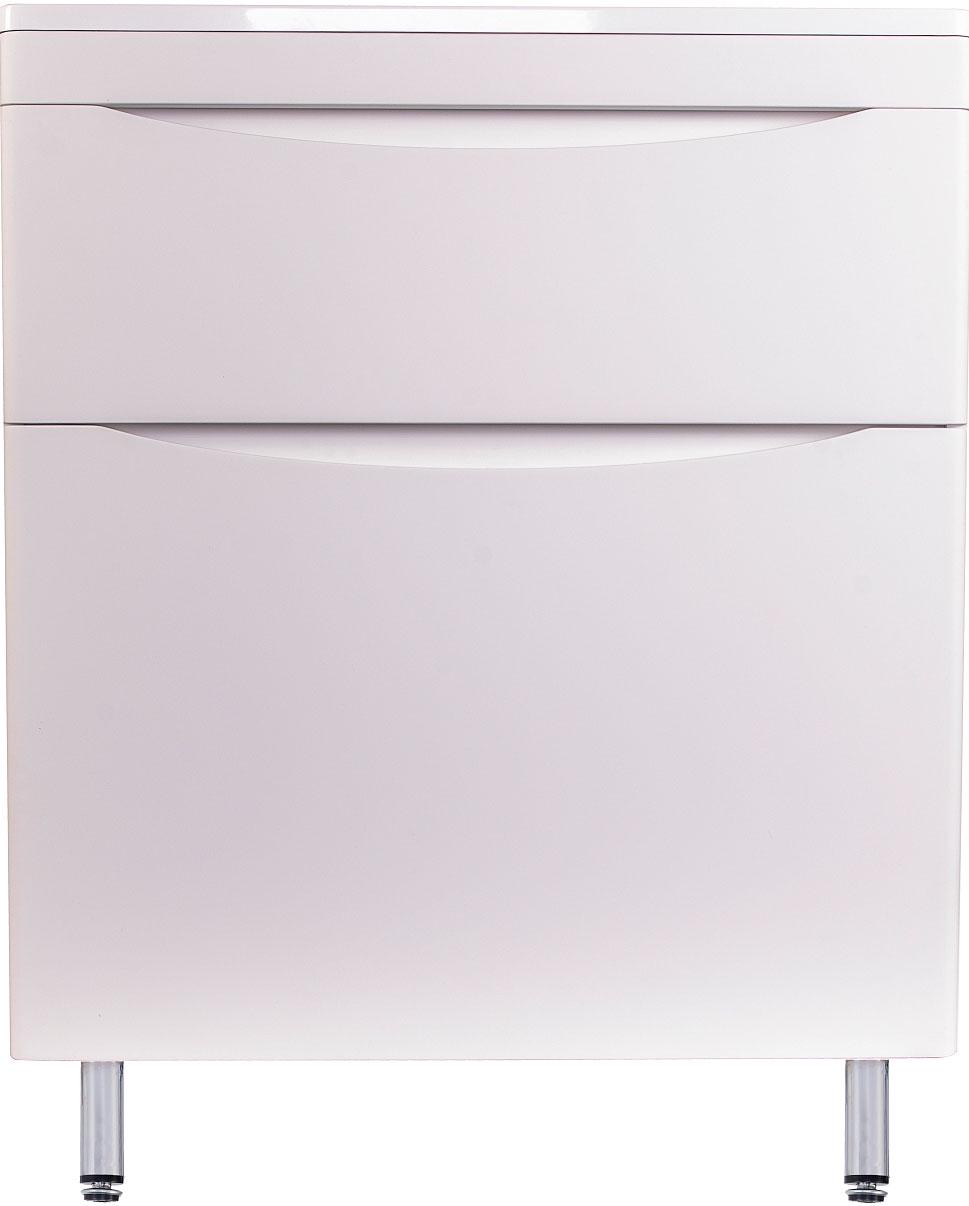 Тумба напольная для комплекта Бергамо Мини 70 Люкс Plus  белая, БЕЗ РАКОВИНЫ, ZZ