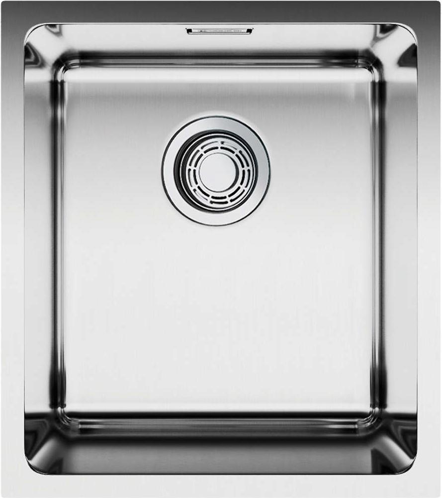 Мойка кухонная 440x380 мм, нерж. сталь 0,8 мм, в комплекте крепёж, донный клапан, сифон, цв.нержавеющая сталь ZZ