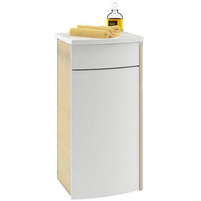 Тумба напольная PS L Praktik, Rosa береза/белая