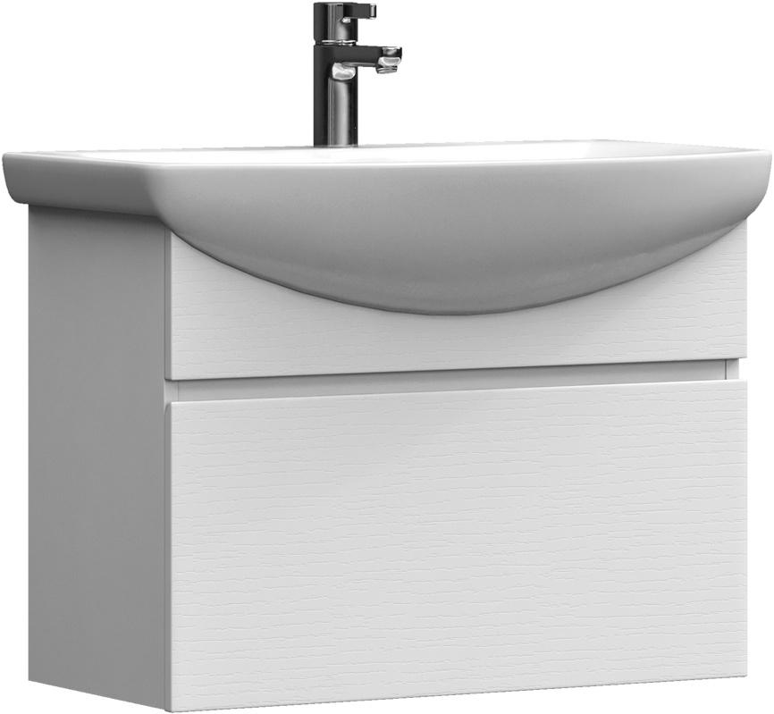 Тумба подвесная Wing 60 см, 1 выдвижн. ящик, БЕЗ раковины Балтика 1WH110246, цв. белый ZZ