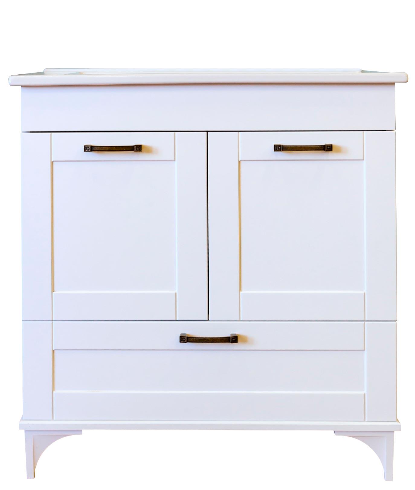 Тумба (подвесная/наполная, ножки/крепления в комплекте) для комплекта Sanflor Ванесса 75, цв.белый, БЕЗ раковины(С0000002381) ZZ