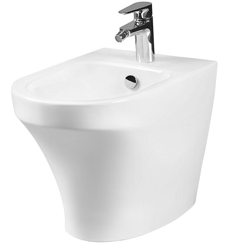 Биде напольное Inspire 540*373*400, крепеж, кольцо слива-перелива в комплекте, цвет белый XX