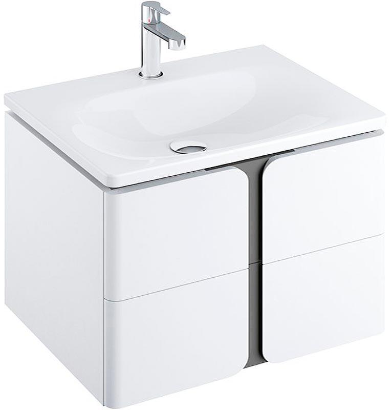 Тумба под умывальник SD BALANCE 800 белый/графит