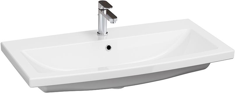 Раковина Como 80 cм. для мебели Бриклаер Кристалл, Чили 80, белая ZZ