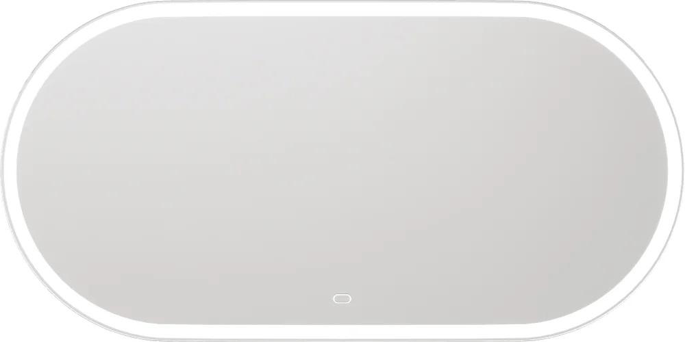 Зеркало STWORKI Мальмё 100 с ореольной подсветкой, сенсор на зеркале, овальное, ZZ