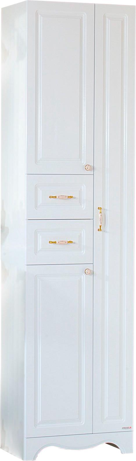 Пенал напольный "Анна" 52x31.6x201см, цвет белый ZZ