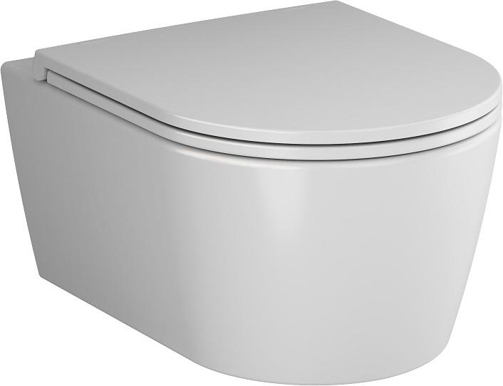 Подвесной унитаз c крышкой-сиденьем микролифт, белый