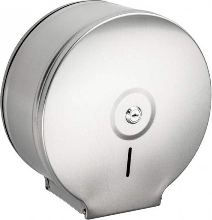 Диспенсер для туалетной бумаги BRIMIX с ключом - барабан, нерж, хром матов ZZ