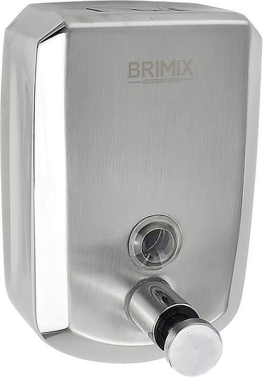 Дозатор жидкого мыла настенный, металлический, с глазком, из нержавеющей стали, 500 мл ZZ