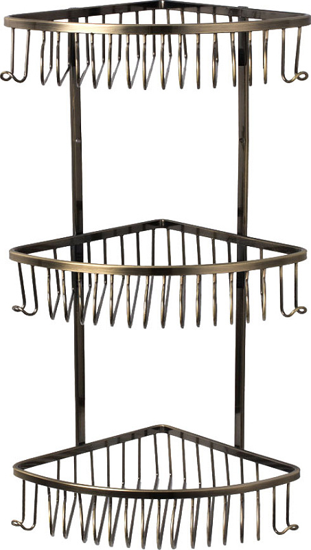 Полка 3-ярусная, угловая Fixsen FX-858-3, цв.бронза, ZZ