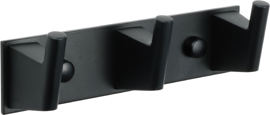 Планка с 3-мя крючкамиTrend, цвет черный ZZ