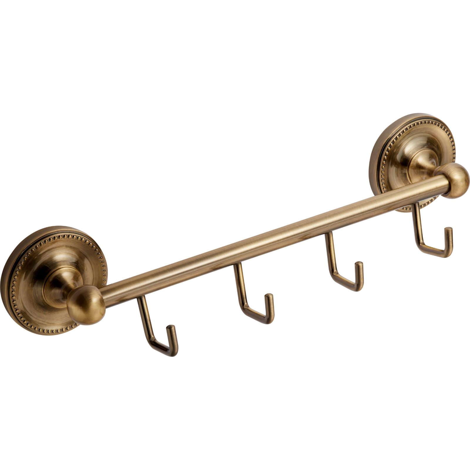 Планка с 4-мя крючками, цв.бронза XX