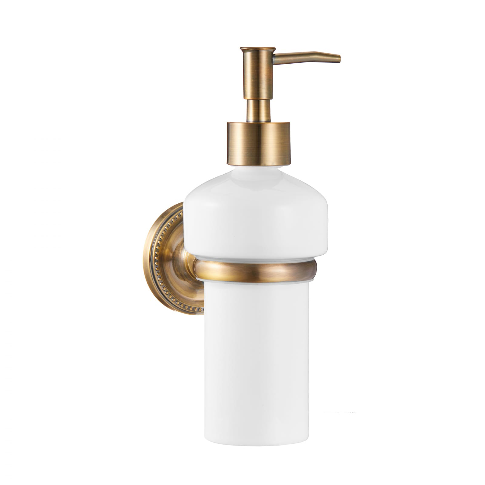 Дозатор для жидкого мыла, настенный, цв.бронза XX