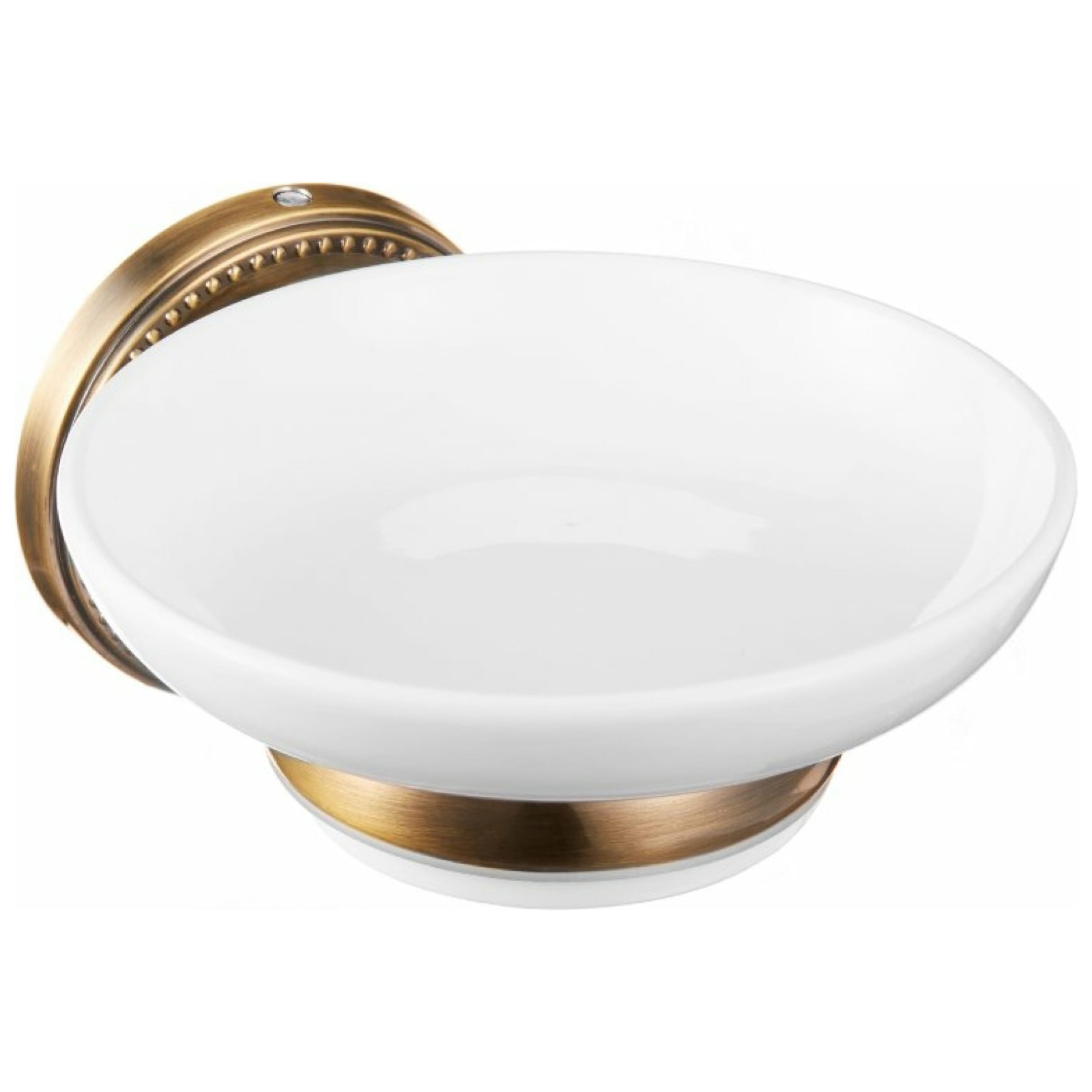 Мыльница для ванной настенная, цв.бронза XX