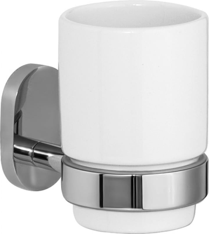 Cтакан подвесной для ванной, одинарный, цв.хром XX