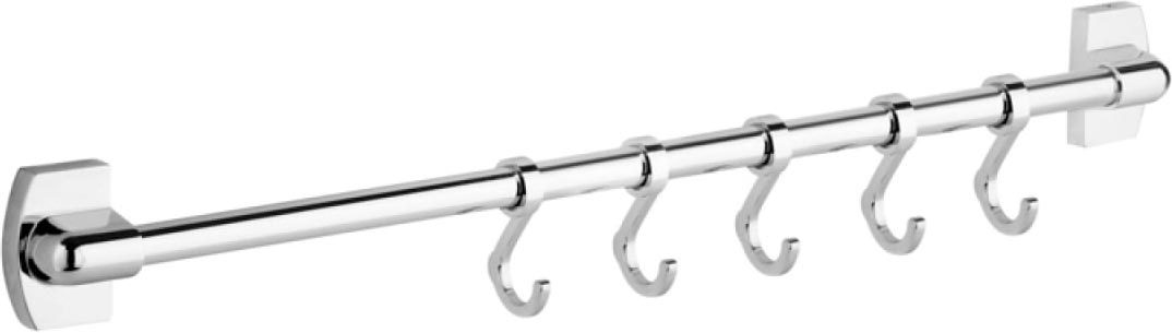 Крючки-бегунки 5 шт на рейлинге 40 см XX