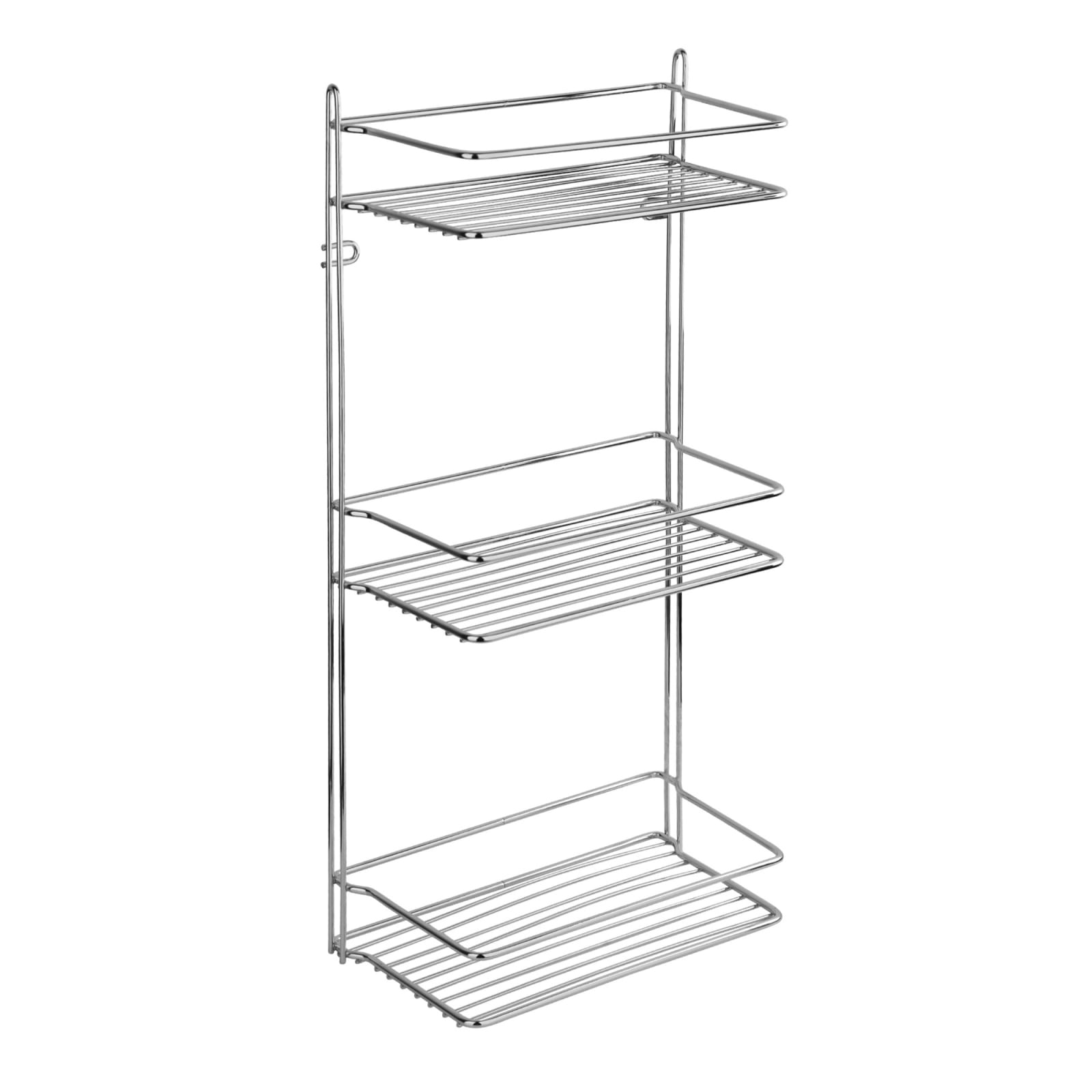 Полка для ванной комнаты и кухни прямая тройная XX