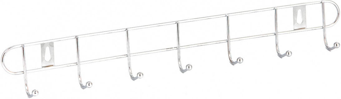 Вешалка настенная с 7 крючками, цв.хром XX